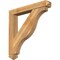 Ekena Millwork Funston Arts and Crafts Rough Sawn Bracket w/ Offset Brace, Western Red Cedar, 6"W x 38"D x 38"H BKT0604X38X38FST03RWR - alternate 1